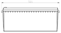 12V 200 AKÜ Dimensions (1)