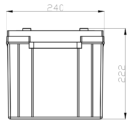 12V 200 AKÜ Dimensions (2)